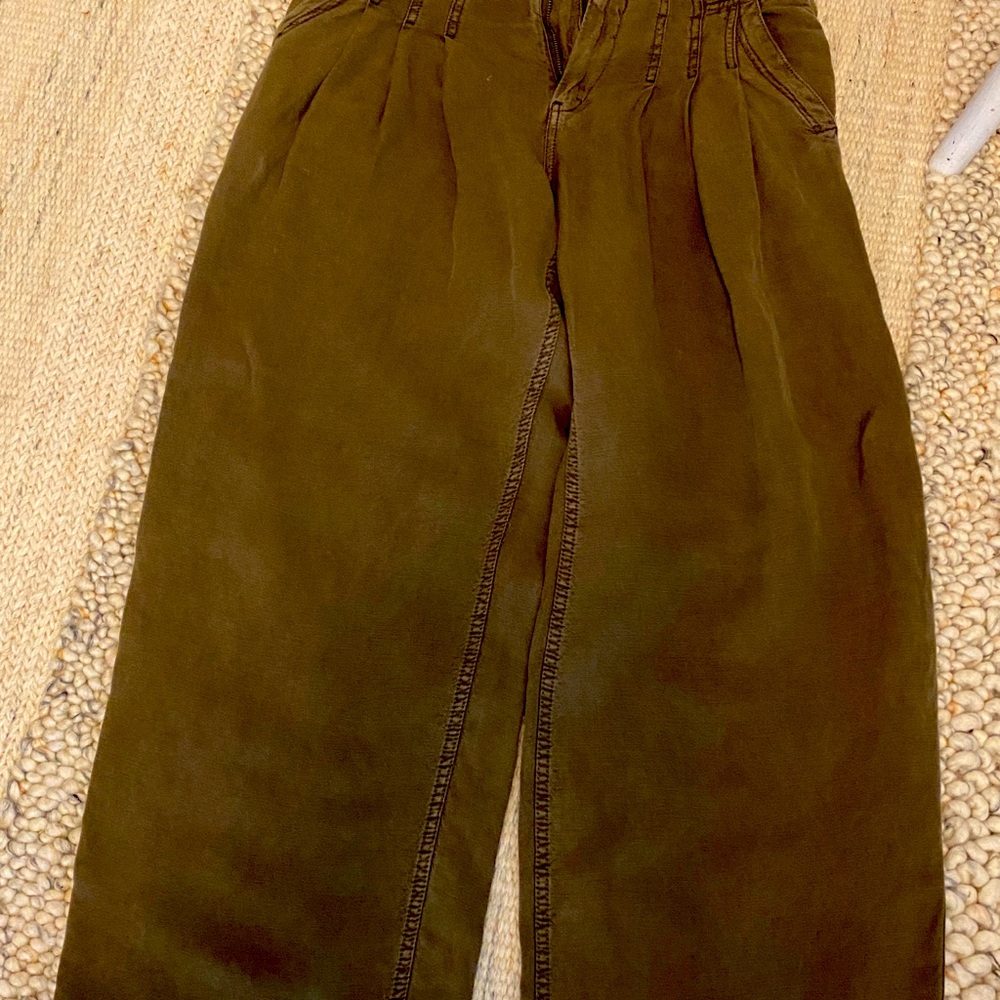 Wide leg khaki pant. Free People